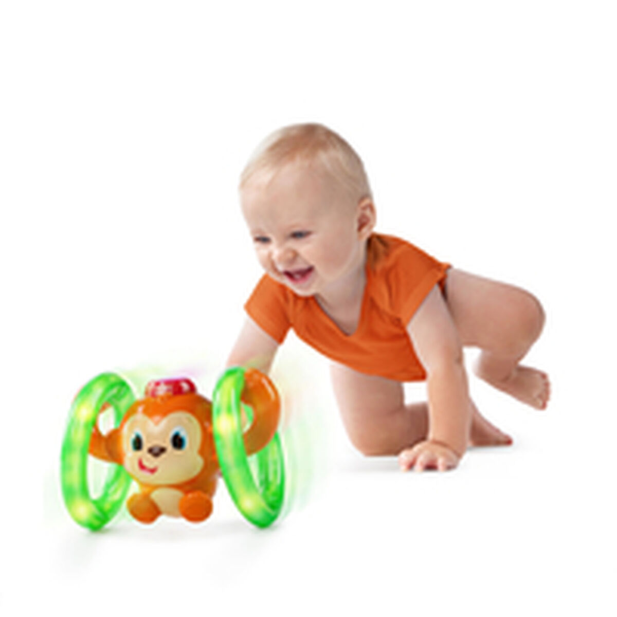 Muziekspeelgoed Bright Starts Little Roll & Glow Monkey