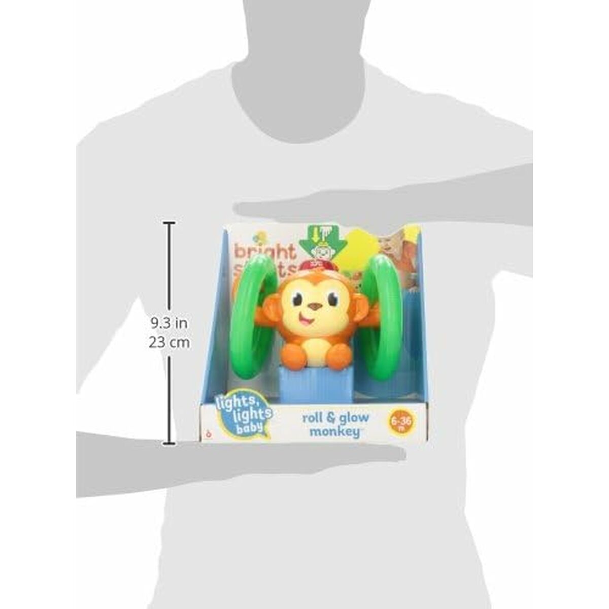 Muziekspeelgoed Bright Starts Little Roll & Glow Monkey
