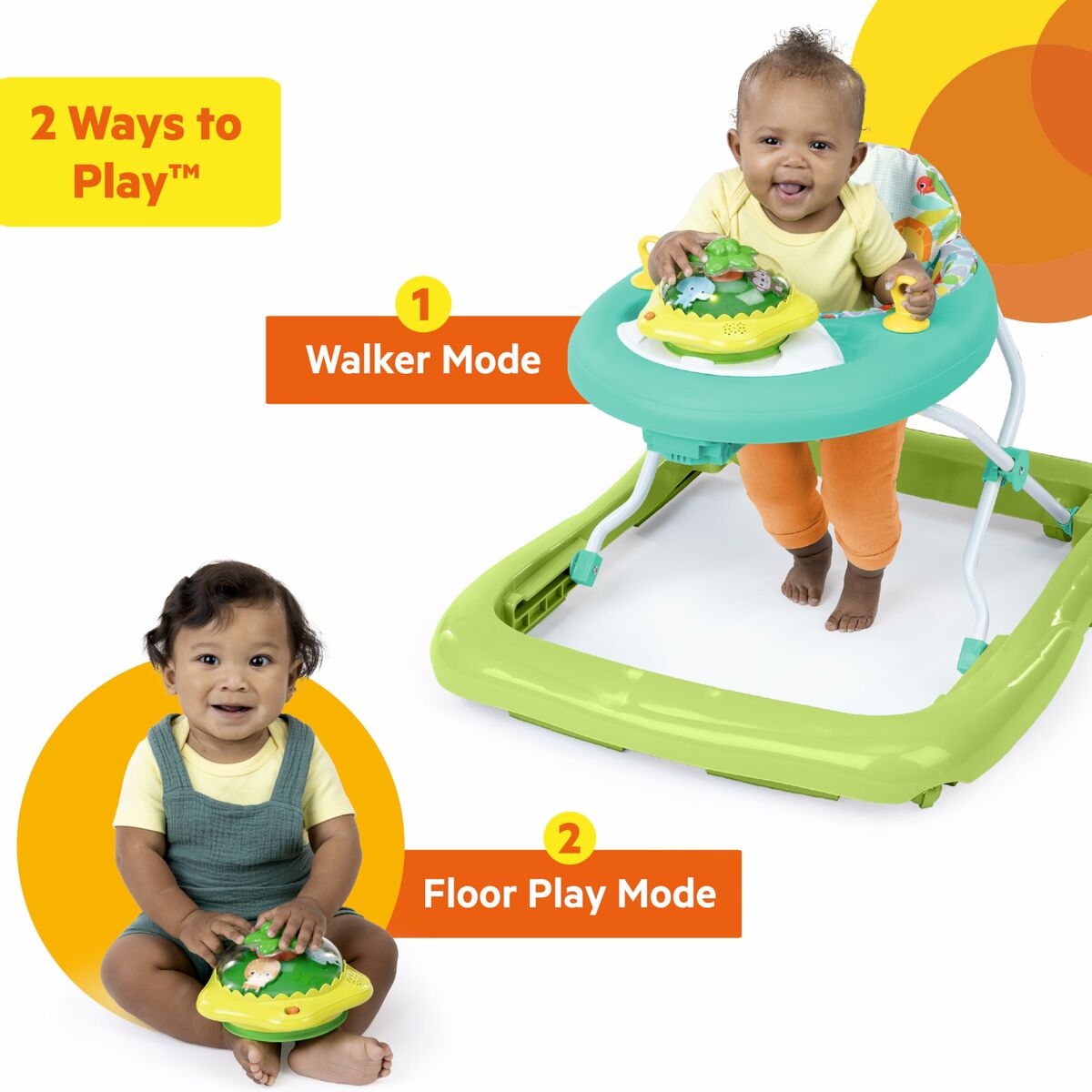 Looprek met wieltjes Bright Starts Multicolour dieren