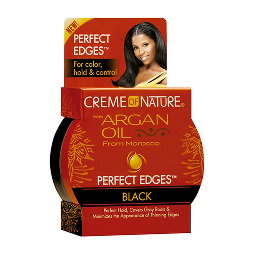 Crème Fixative Très Forte Creme Of Nature Oil Perfect Edges Extra Noir (63,7 g)