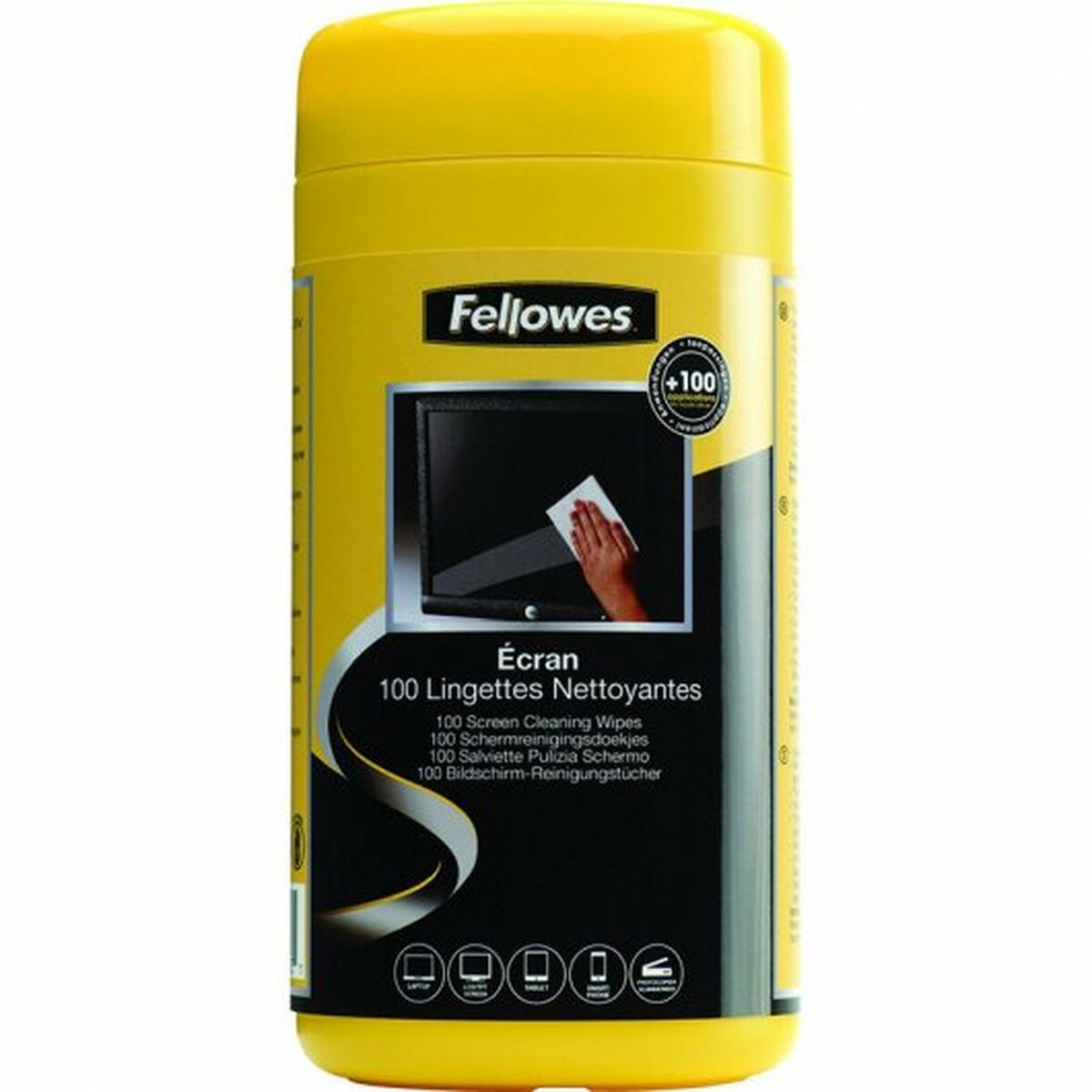Afbeeldingen van Cleaning Wipe Fellowes 9970330 Dispenser Screen 100 Pieces