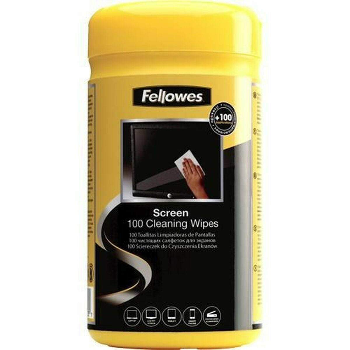 Afbeeldingen van Cleaning Wipe Fellowes 9970330 Dispenser Screen 100 Pieces