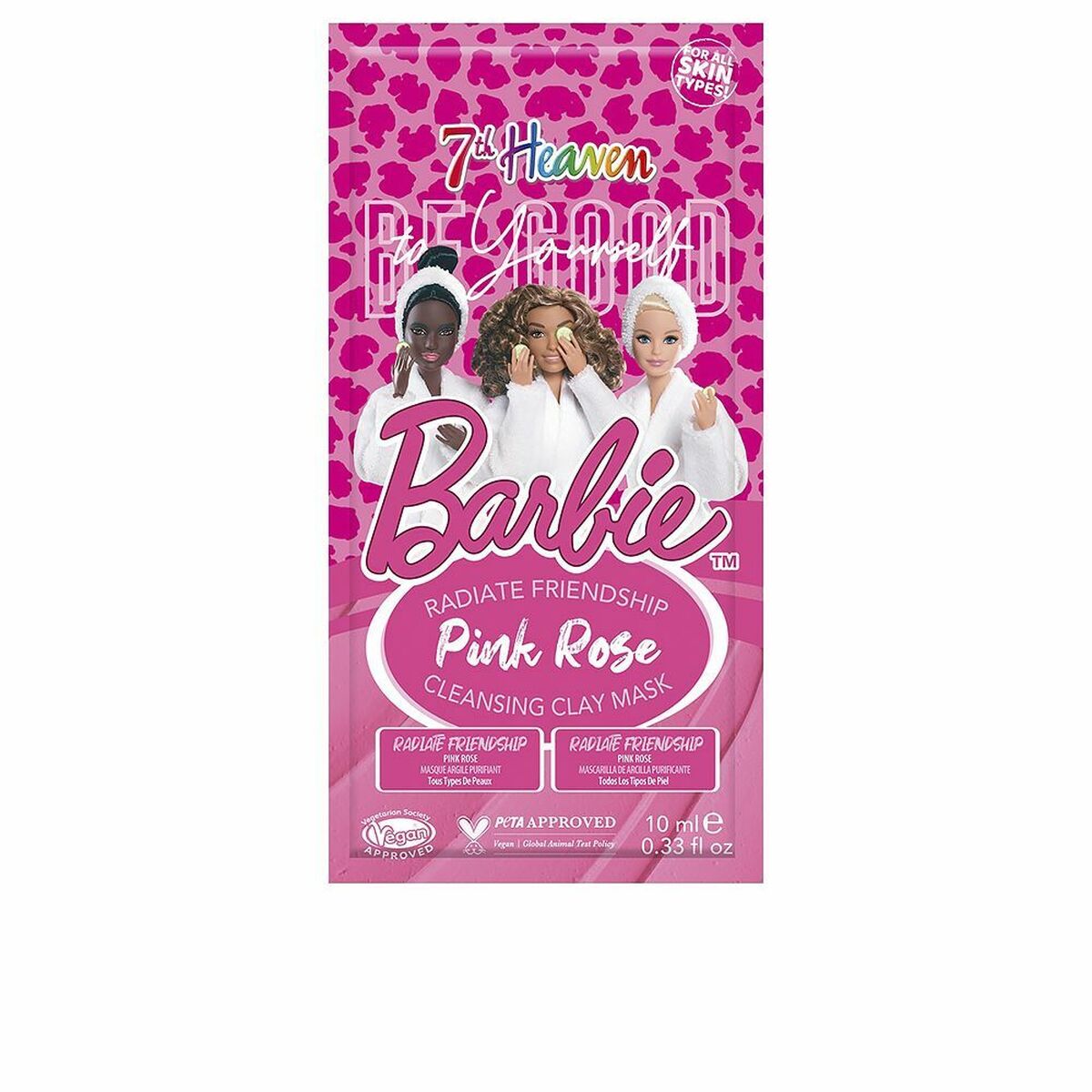 Facial Mask 7th Heaven Barbie Pink Rose Clay (10 ml)