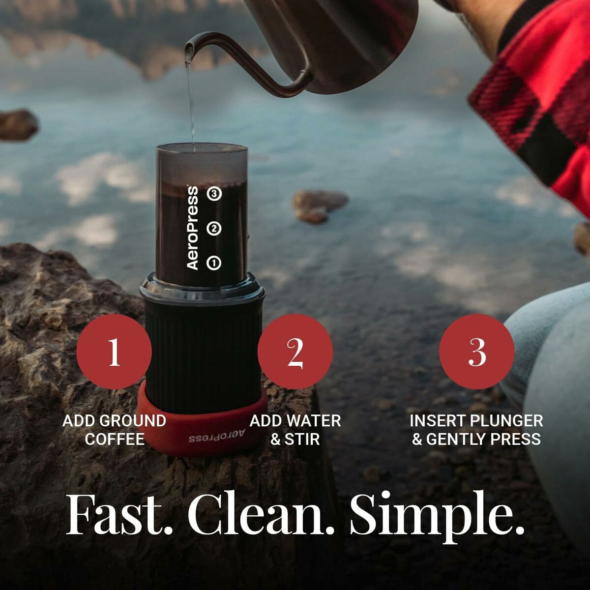 Portable Coffee Maker Aeropress Go Black 3 Cups, view 4