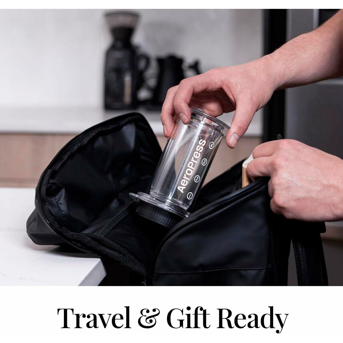 Portable Coffee Maker Aeropress Clear Transparent Tritan 250 ml, view 4