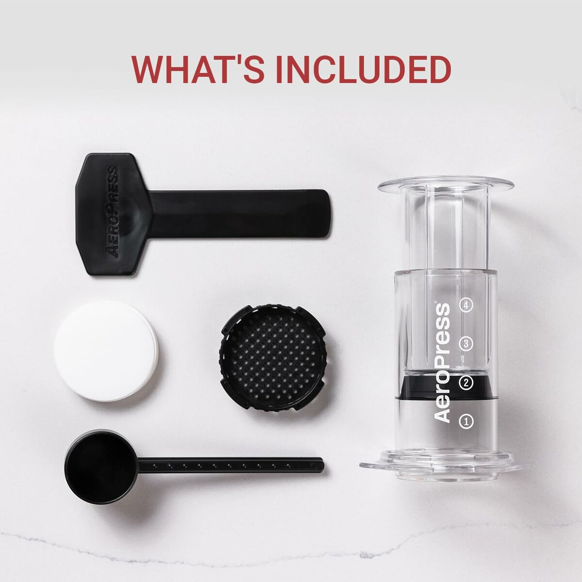 Portable Coffee Maker Aeropress Clear Transparent Tritan 250 ml, view 6