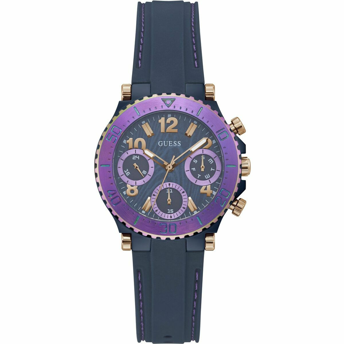 Si vous aimez suivre les dernières tendances en matière de mode et accessoires, achetez Montre Femme Guess GW0466L2 au meilleur prix. Matériau du boîtier de la montre: Acier inoxydableMatériau de l'objectif: MinéralType de mouvement: QuartzInclut: Le coffret de la marque est inclusCouleur du cadran: BleuImperméabilité: 5 atmType de fermeture: BoucleCouleur du boîtier de l'horloge: BleuCouleur du bracelet: BleuMatériau du bracelet: SiliconeGenre: FemmeDiamètre du boîtier de la montre: Ø 36 mmLiens supplémentaires: NonType de montre: Montre-braceletMateriau du boîtier: Acier inoxydableType de garantie: Du fabriquantdiamètre approx.: 36 mm