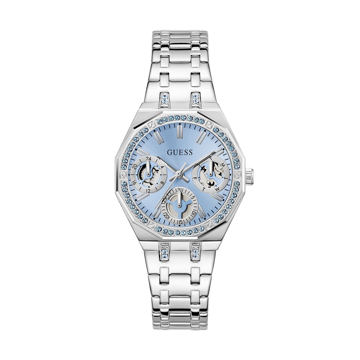 Horloge Dames Guess QUINN Zilverkleurig