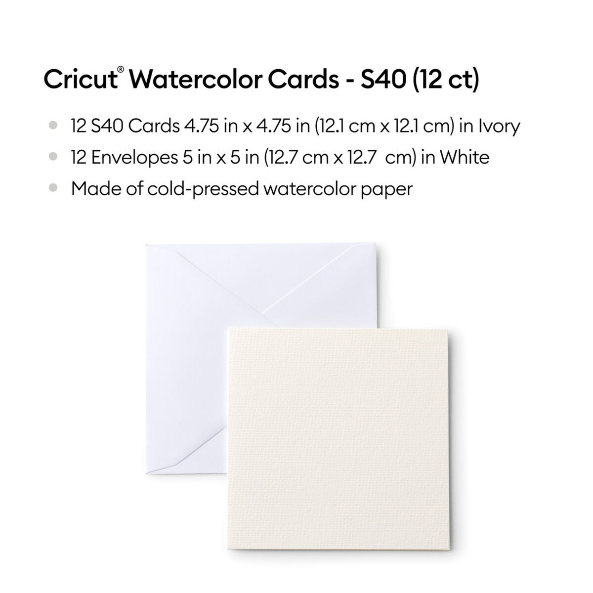 Image secondaire de Cartes d'Aquarelle pour Traceur de Découpe Cricut S40 Blanc