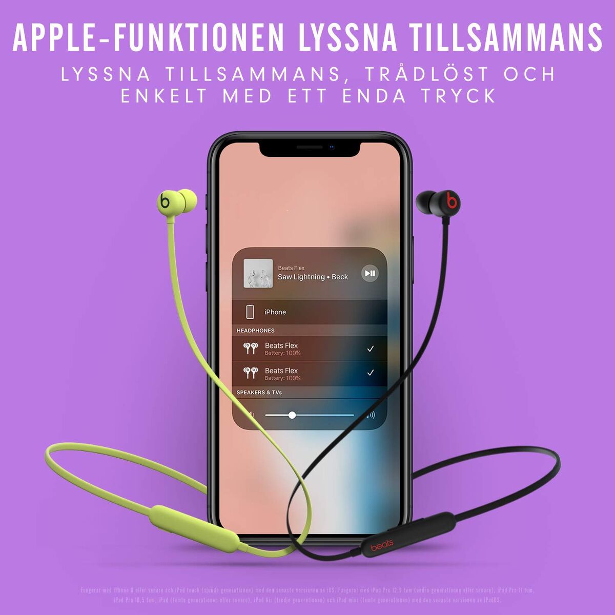 Headphones Apple Beats Flex