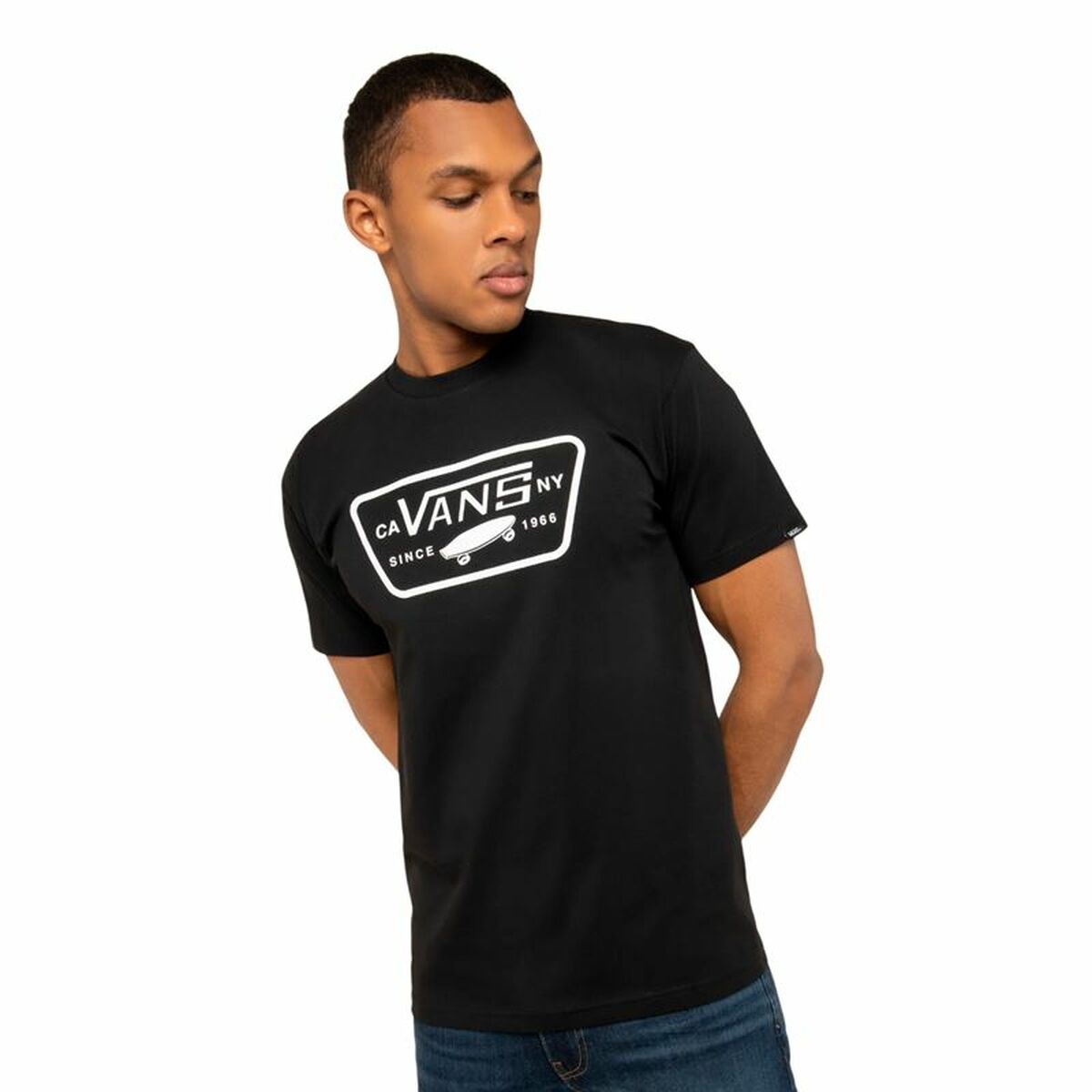 Image secondaire de T-shirt à manches courtes homme Vans Mn Full Patch Blanc Noir