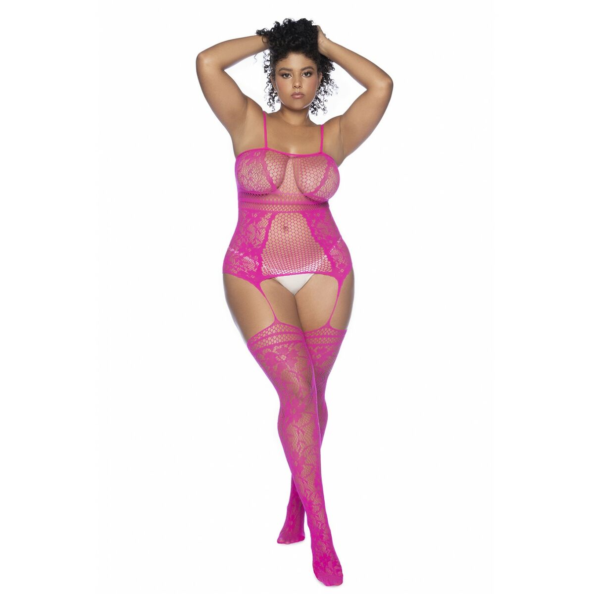 Ensemble de Lingerie Mapalé Rose Taille unique (XL)