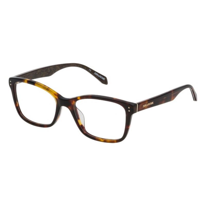 Ladies'Spectacle frame Zadig & Voltaire VZV163520743 Yellow Brown (ø 52 mm)