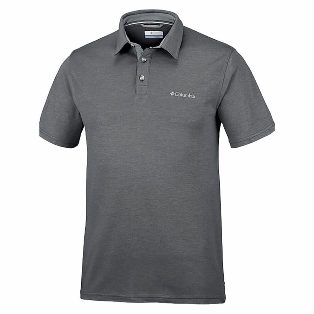 Polo à manches courtes homme Columbia Nelson Point Gris foncé