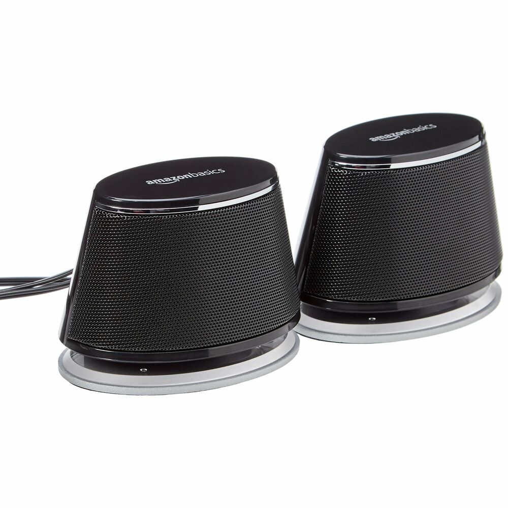 PC Speakers   Black (Refurbished A)