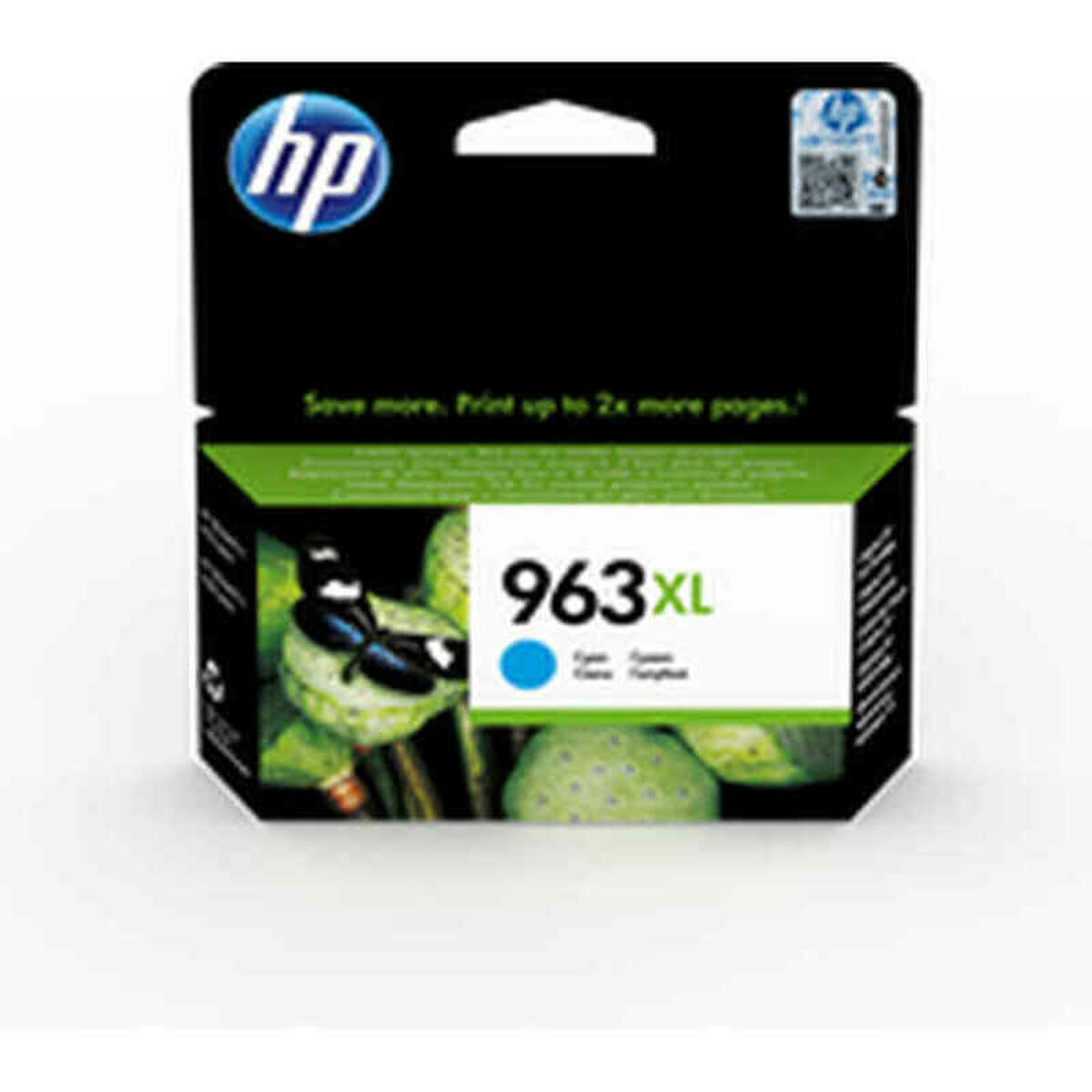 Picture of Original Ink Cartridge HP 3JA27AE 22 ml-47 ml Cyan