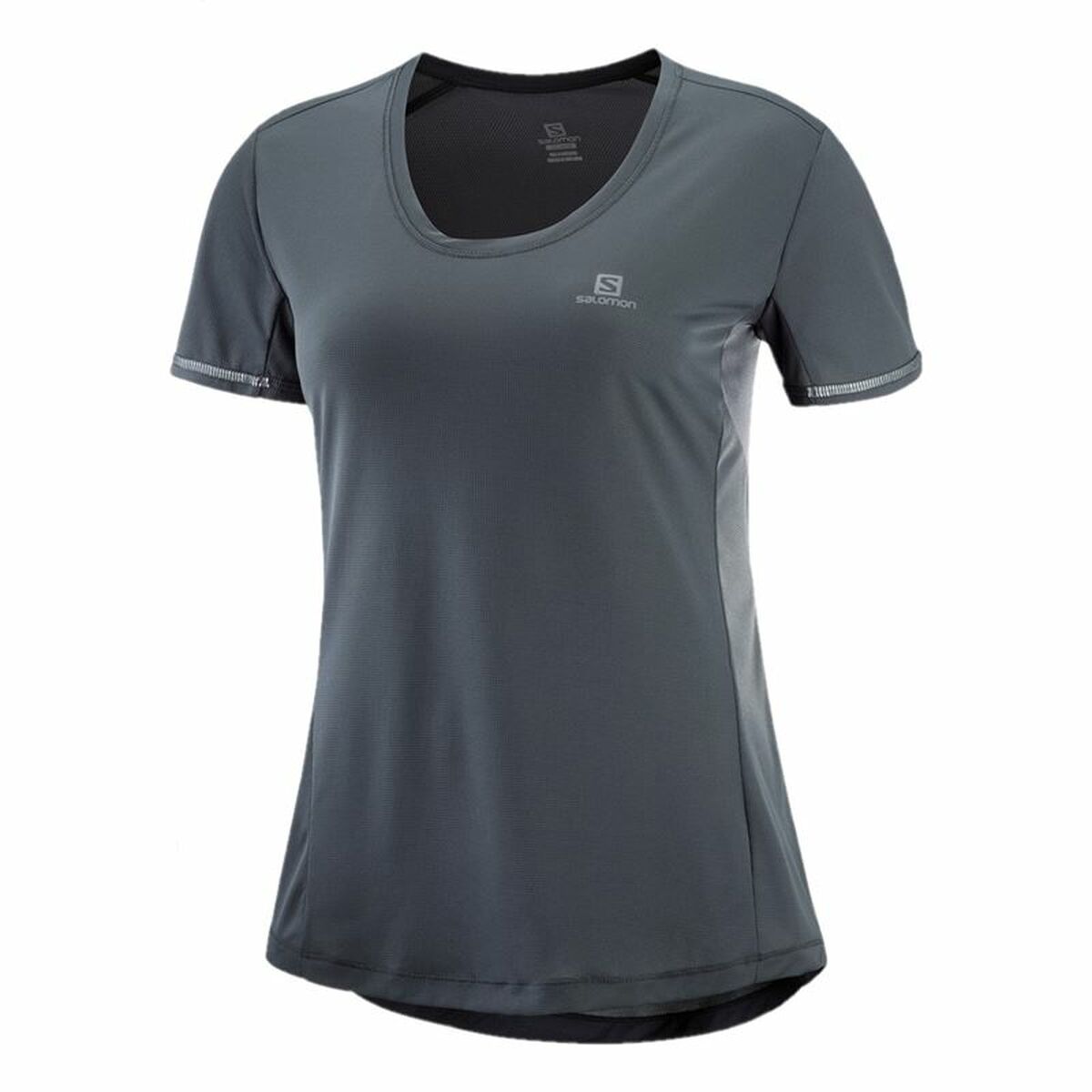 WomenÂ’s Short Sleeve T-Shirt Salomon Agile Dark grey WomenÂ’s Short Sleeve T-Shirt Salomon Agile Dark grey