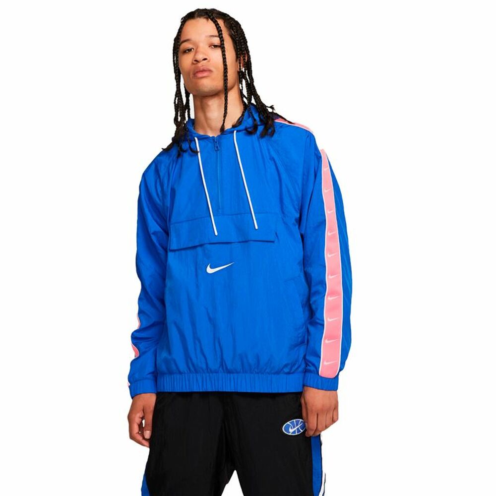 Unisex Windcheater Jacket Nike Swoosh Blue