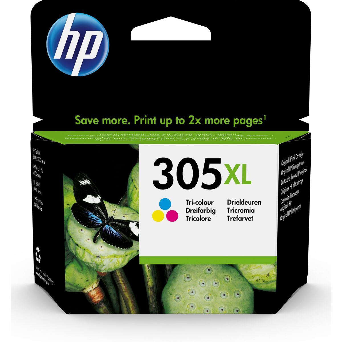 Picture of Original Ink Cartridge HP 305XL Yellow Cyan Magenta Tricolour