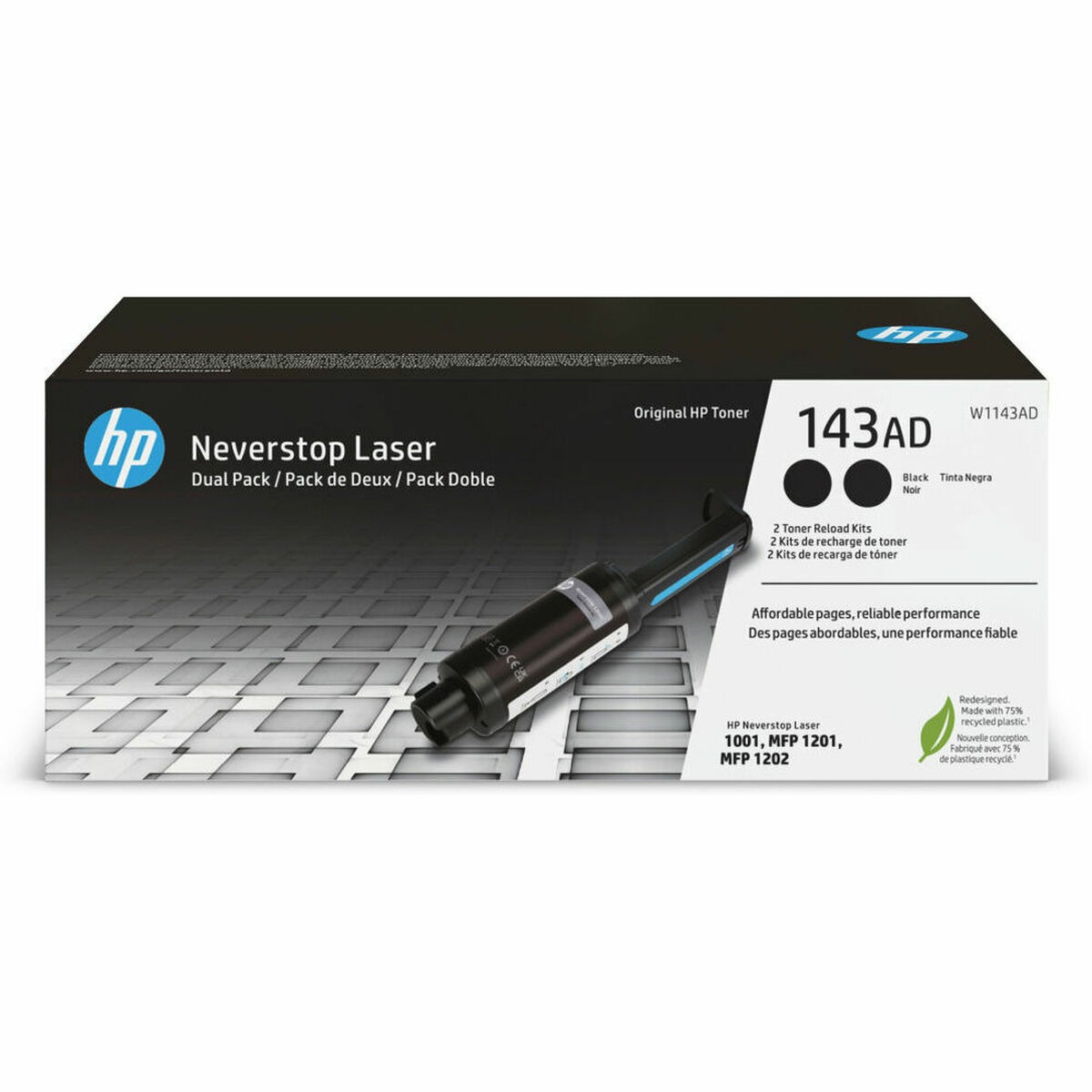 Bild von Toner HP HPW1143AD Black (2 Units)