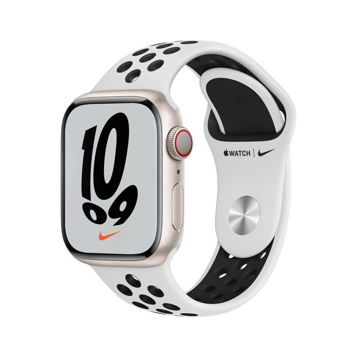 Montre intelligente Apple Watch Nike Series 7 Blanc 41 mm