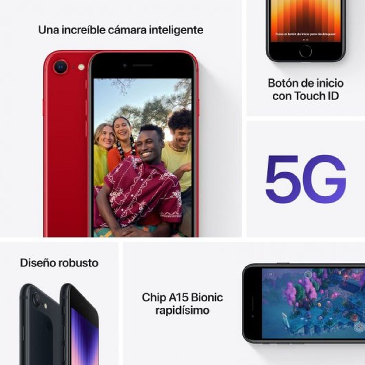 Smartphone Apple iPhone SE 4,7" Hexa Core 4 GB RAM 256 GB White