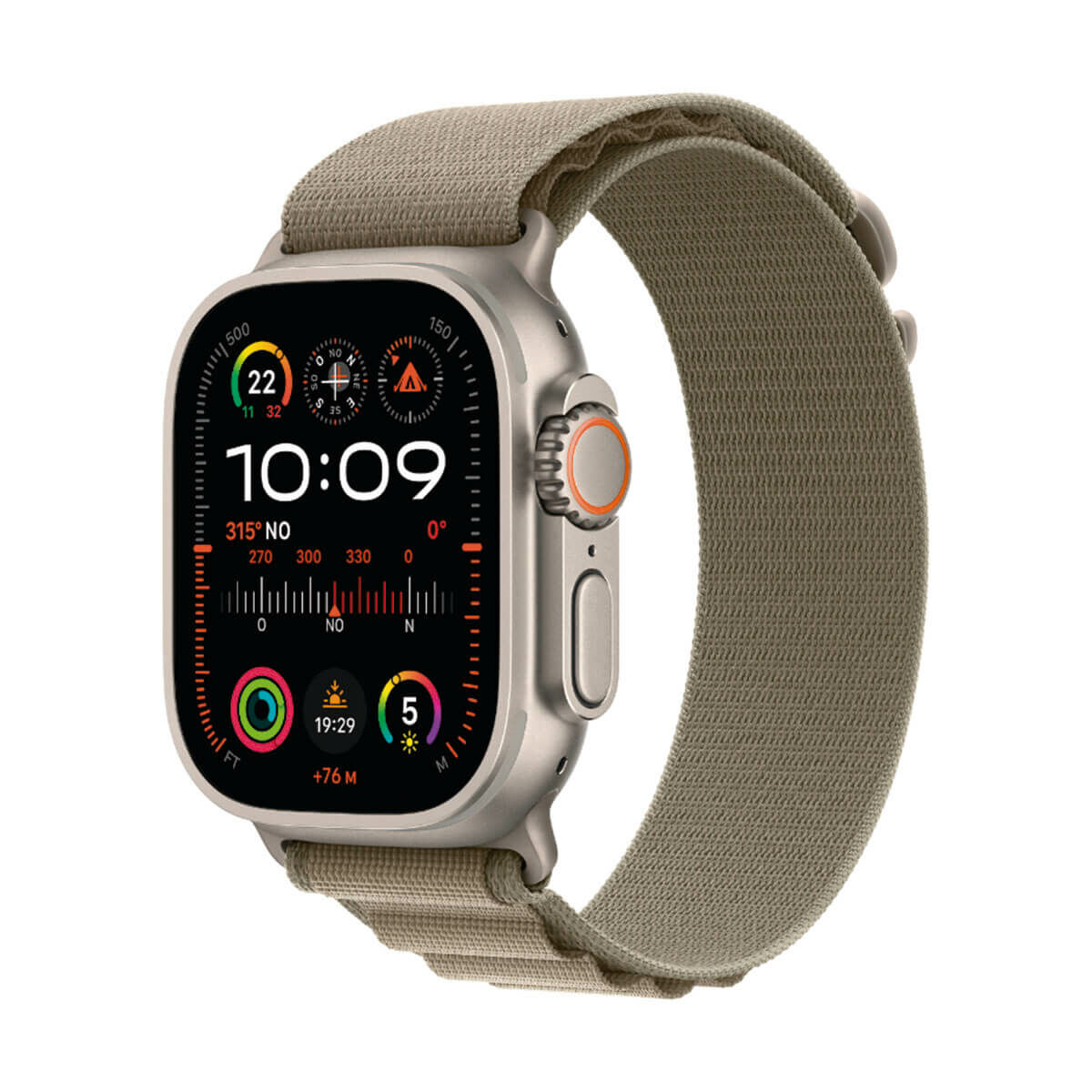 Afbeeldingen van Smartwatch Apple MREX3FD/A Titanium Olive 49 mm