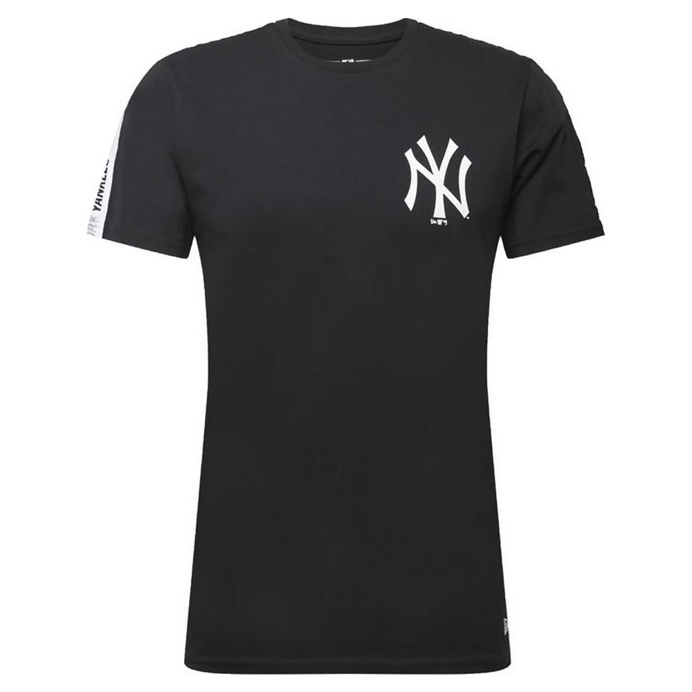 Camiseta de Manga Corta Hombre New Era NY Yankees Taped Sleeve Negro