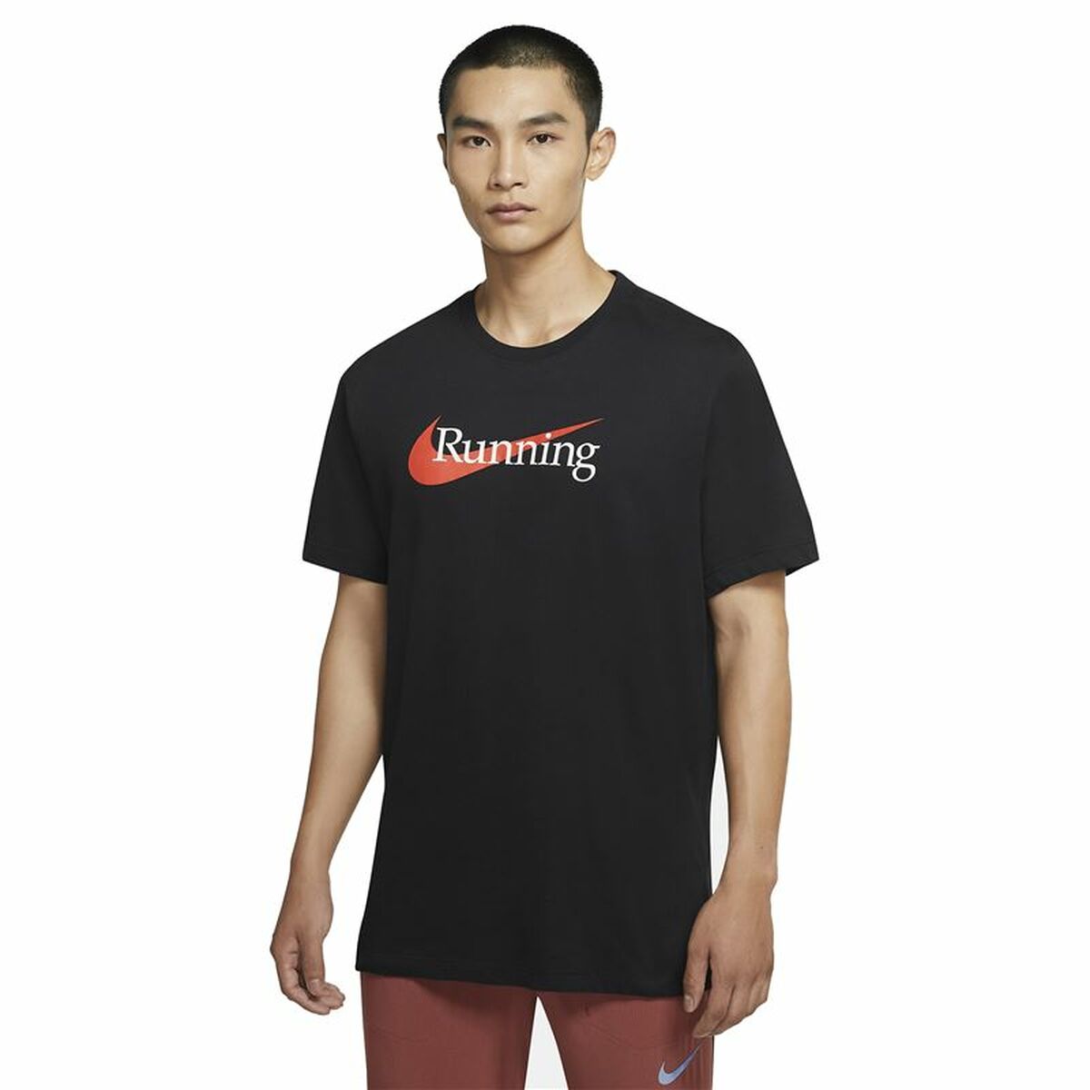 Heren-T-Shirt met Korte Mouwen Nike Dri-FIT Zwart