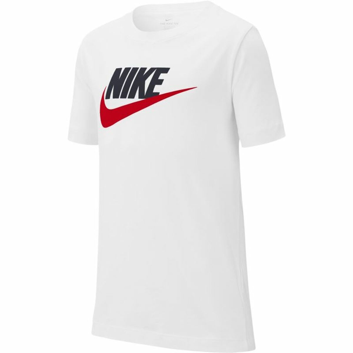Kinder-T-Shirt met Korte Mouwen Nike Sportswear Wit