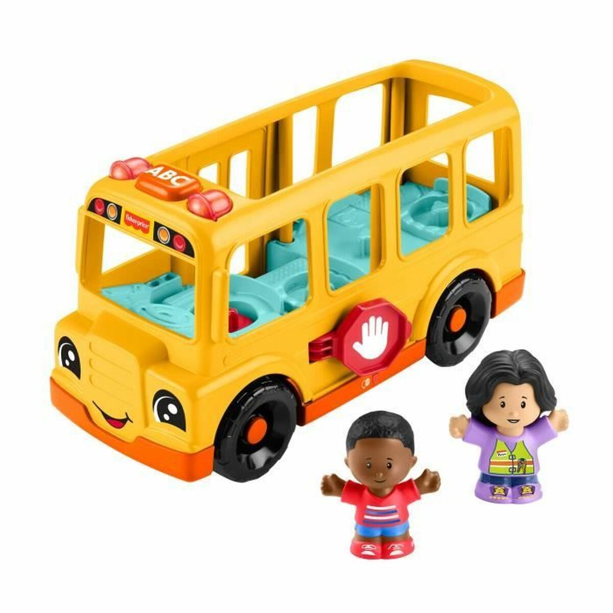 Actiefiguren Fisher-Price Little People-El autobús escolar-Vehículo de empuje musical HYT03