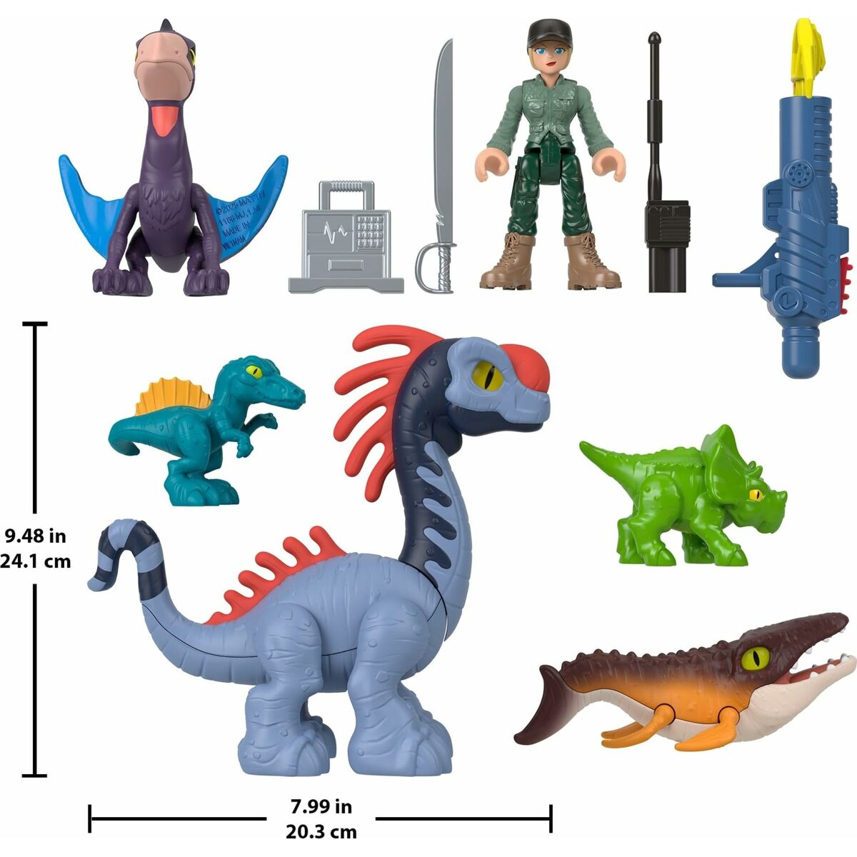 Playset Imaginext Jurassic World Multicolour 10 Onderdelen