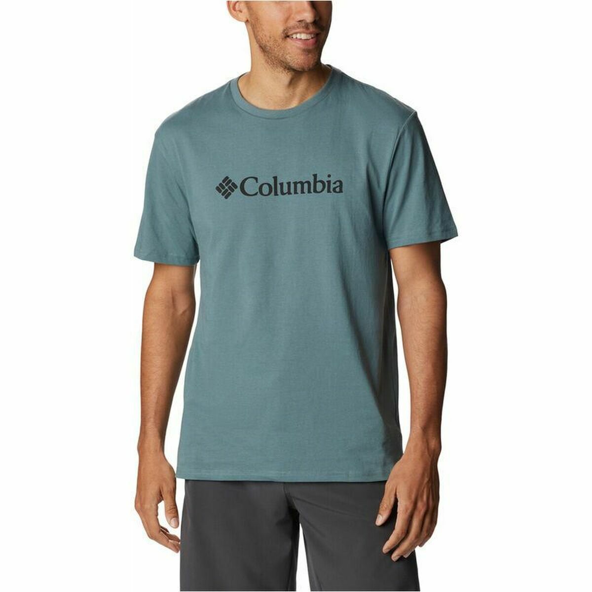 T-shirt à manches courtes homme Columbia CSC Basic Logo Cyan