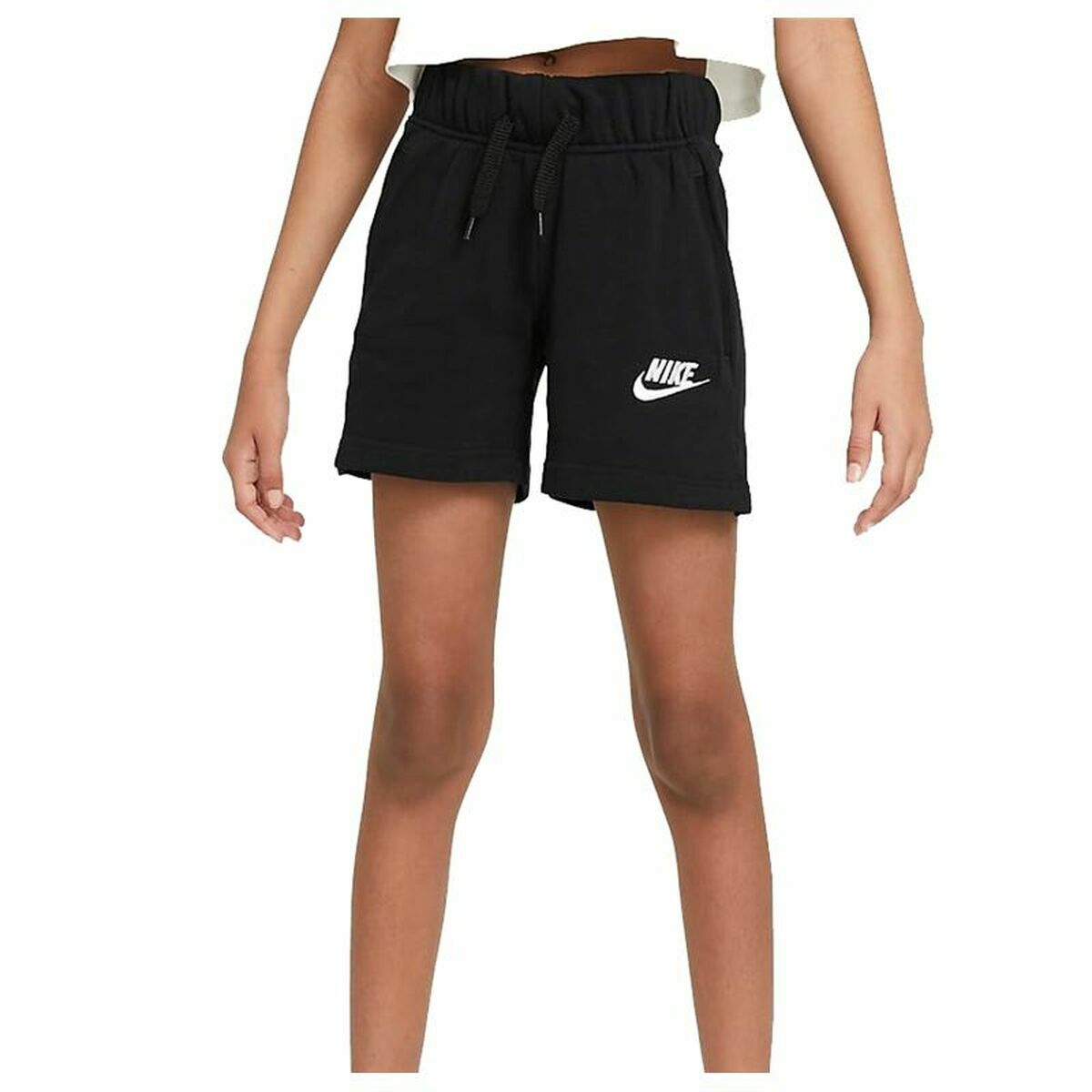 Broeken voor Volwassenen Nike Sportswear Club Zwart Kinderen Vrouw