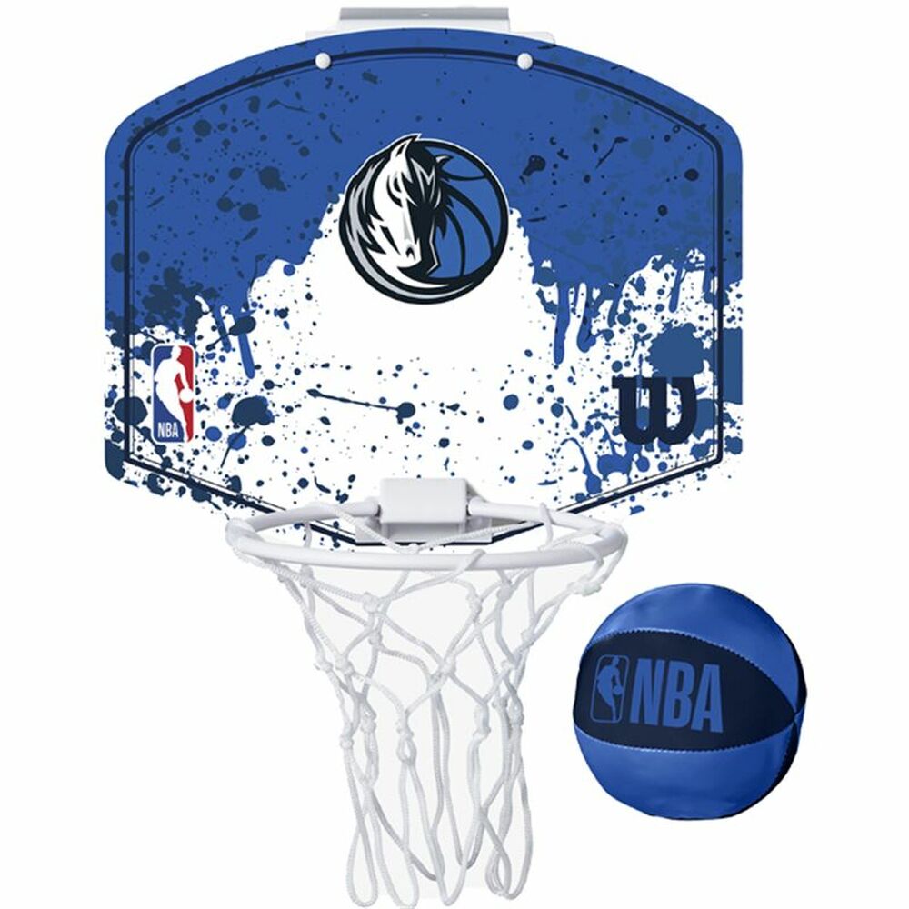 Panier de Basket Wilson Dallas Mavericks Mini Bleu