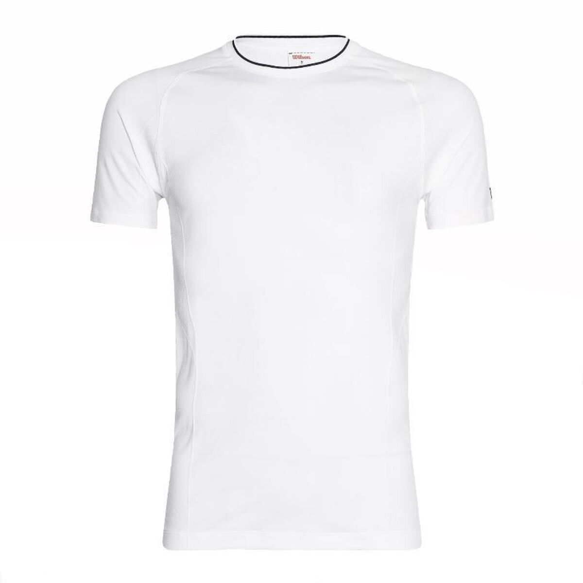 Heren-T-Shirt met Korte Mouwen Wilson Wilson Team Seamless Crew Wit Padel