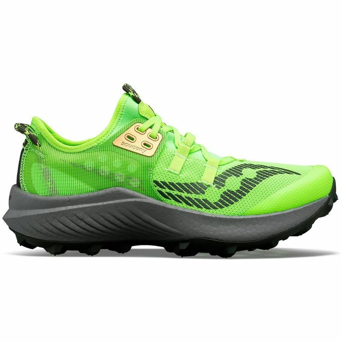 Chaussures de Sport pour Homme Saucony Wave Daichi 7 Vert citron