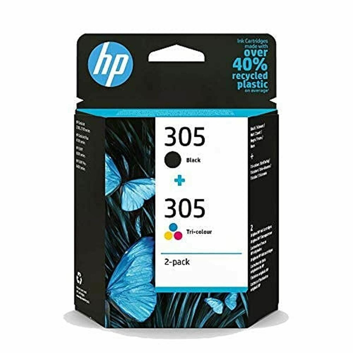 Bild von Original Ink Cartridge HP Paquete de 2 cartuchos de tinta original HP 305 tricolor / negro Multicolour