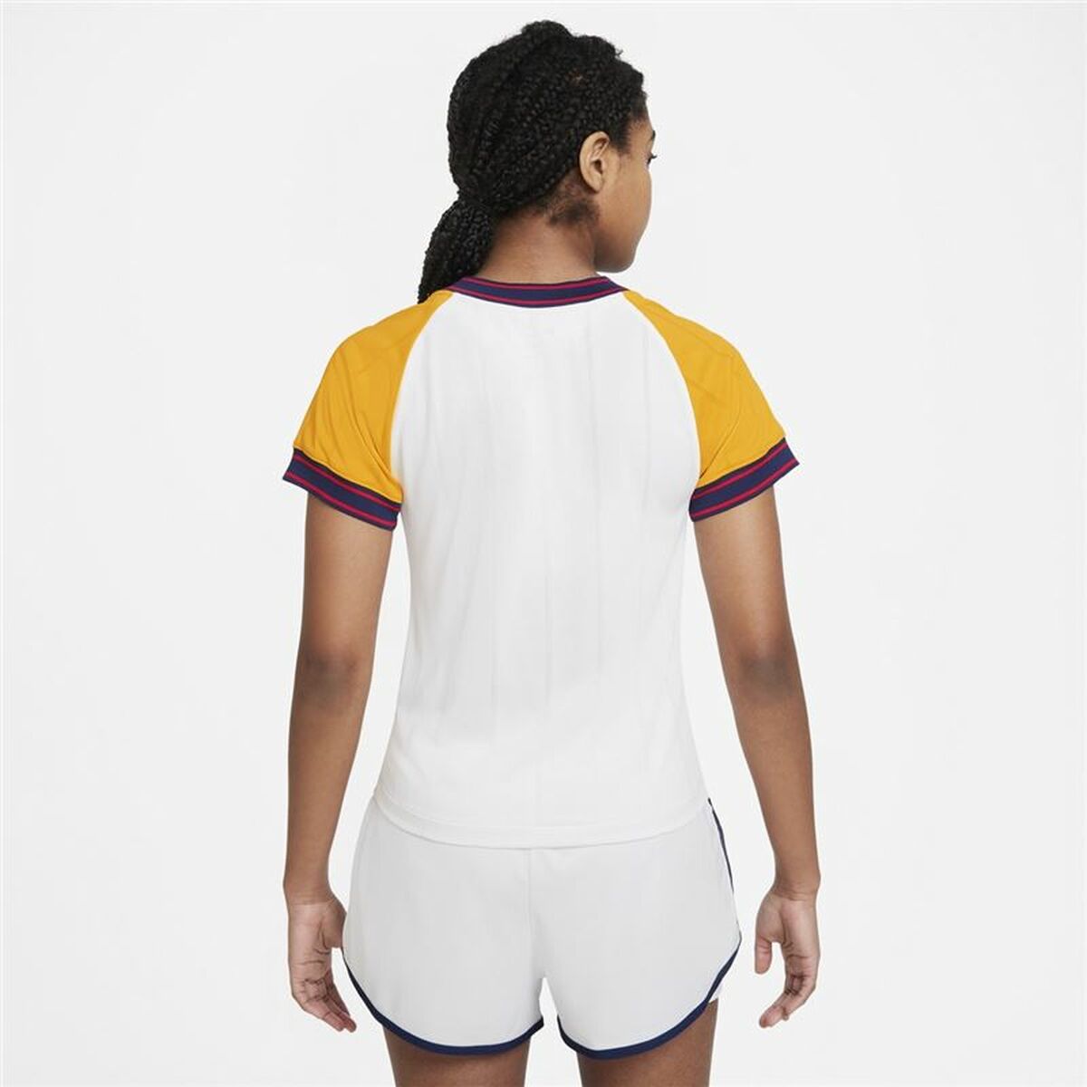 Dames-T-Shirt met Korte Mouwen Nike Court Dri-Fit Slam Wit