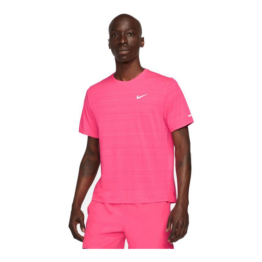 Short-sleeve Sports T-shirt Nike Miler Fuchsia