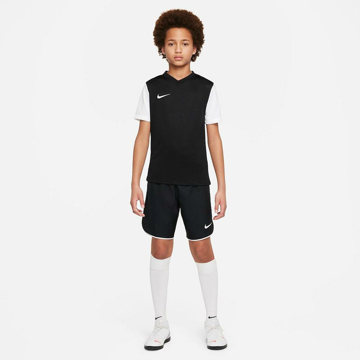 Image secondaire de T shirt à manches courtes Enfant Nike TIEMPO PREMIER 2 DH8389 010 Noir