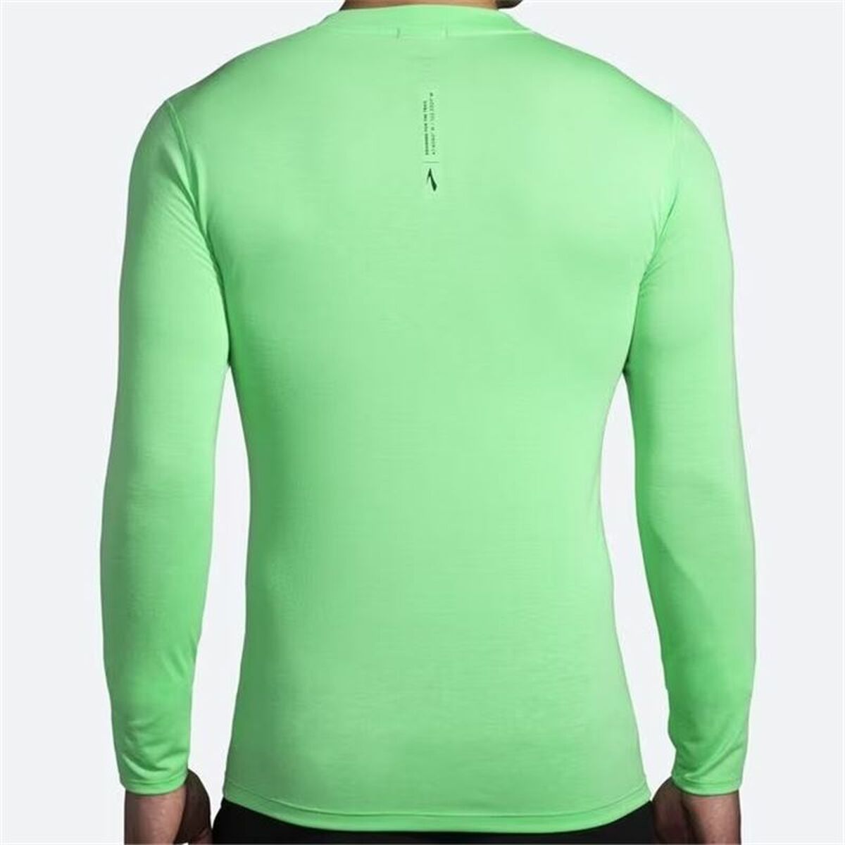 Mens Long Sleeve T-Shirt Brooks High Point Green