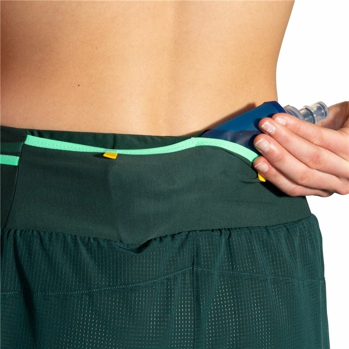 Sports Shorts for Women Brooks High Point 3″ 2-in-1 2.0 Green