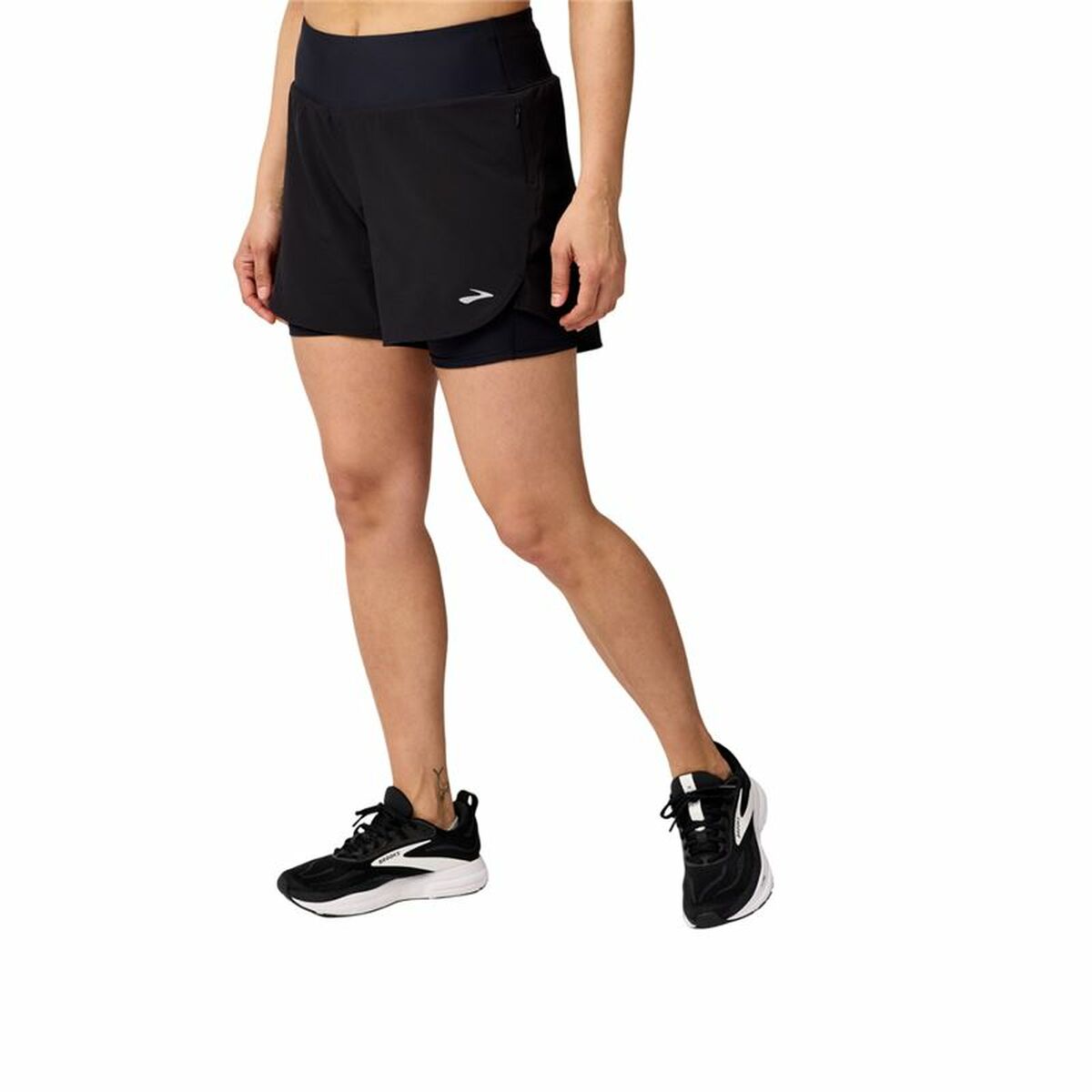 Sports Shorts for Women Brooks Chaser 5″ 2-In-1 20 Black