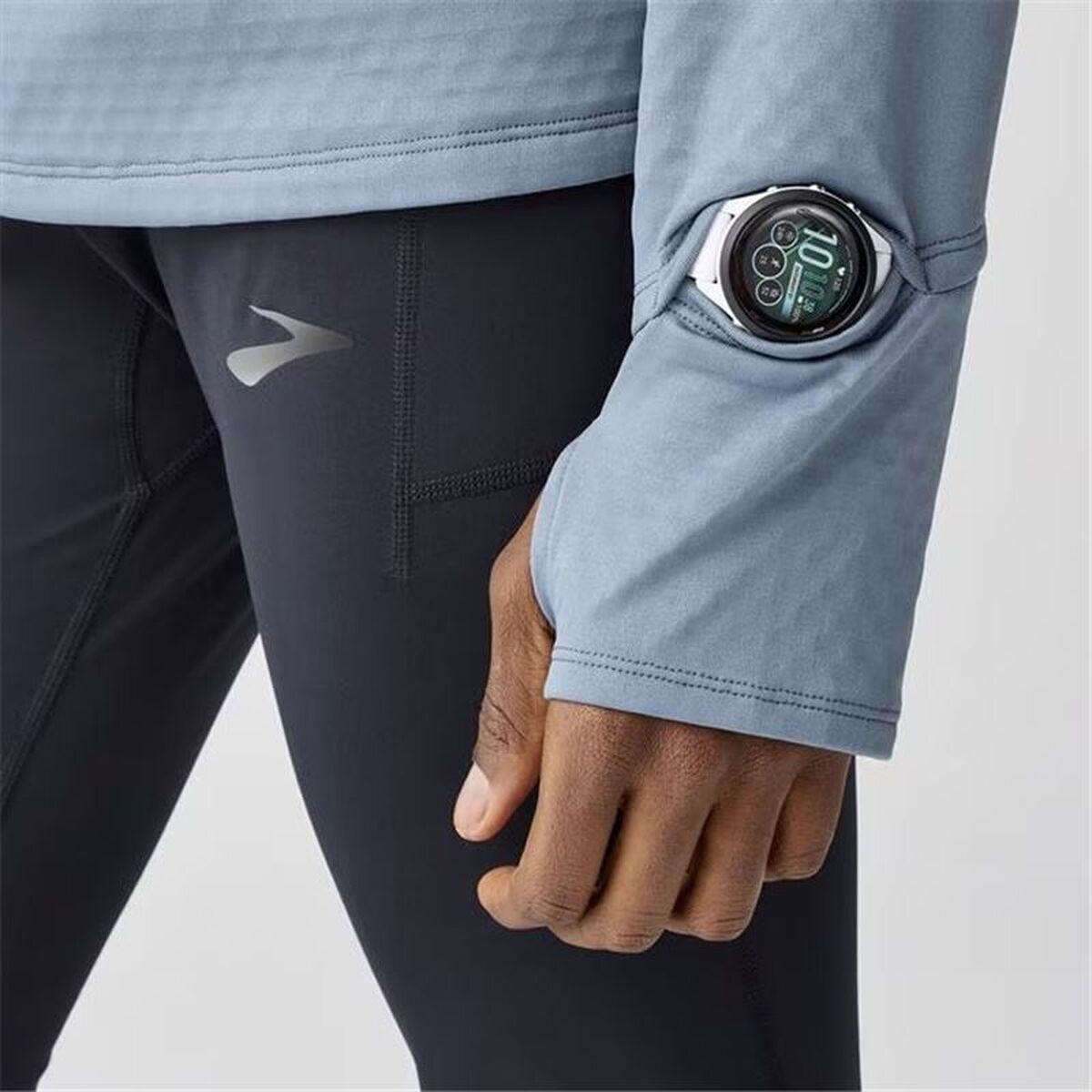 Herenhoodie Brooks Notch Thermal 3.0 Lichtgrijs