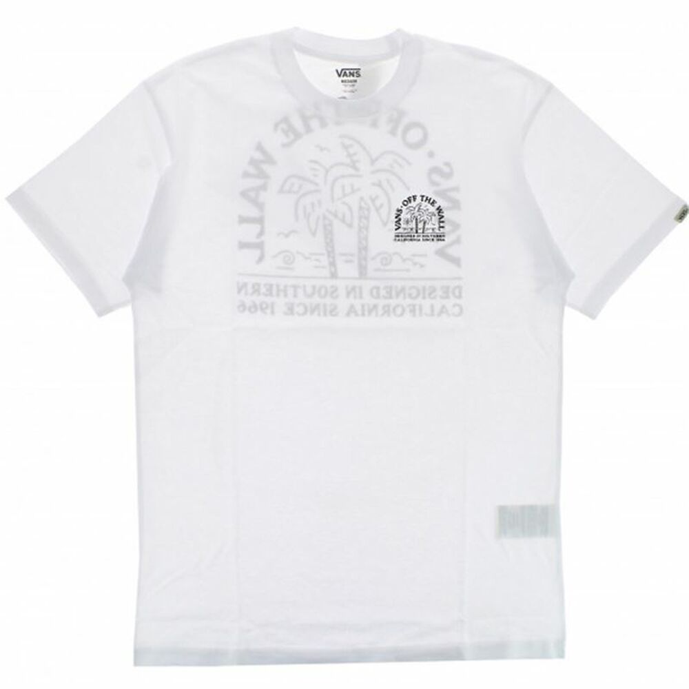 Camiseta de Manga Corta Unisex Vans Palm-B Blanco