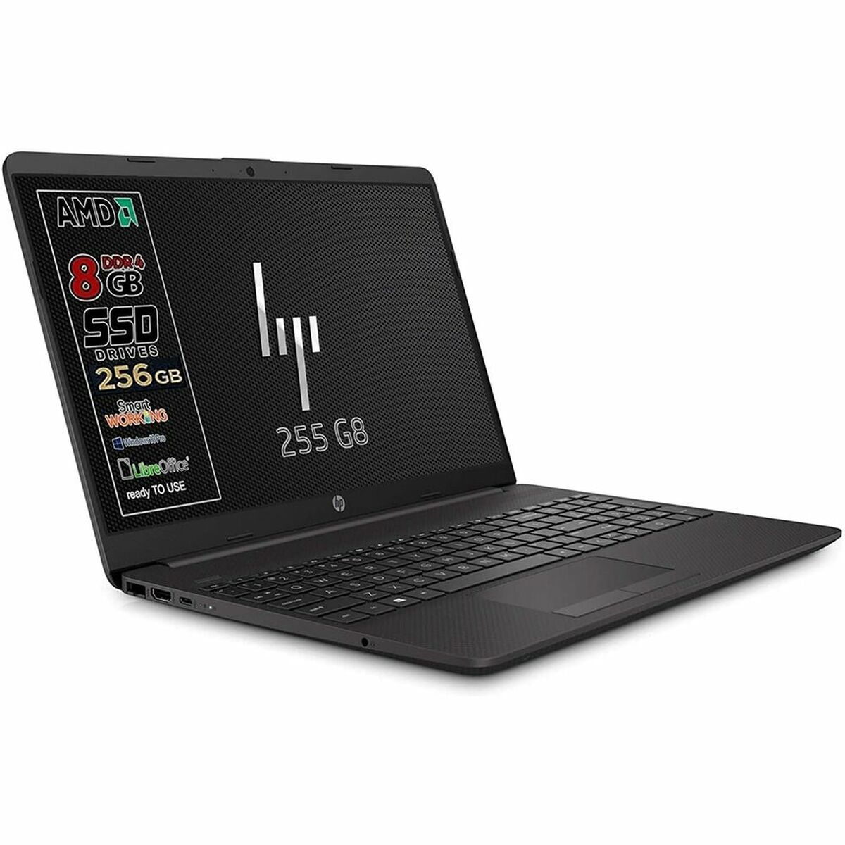 Afbeeldingen van Laptop HP 255 G8 HD AMD 3020e 8 GB RAM 256 GB 256 GB SSD
