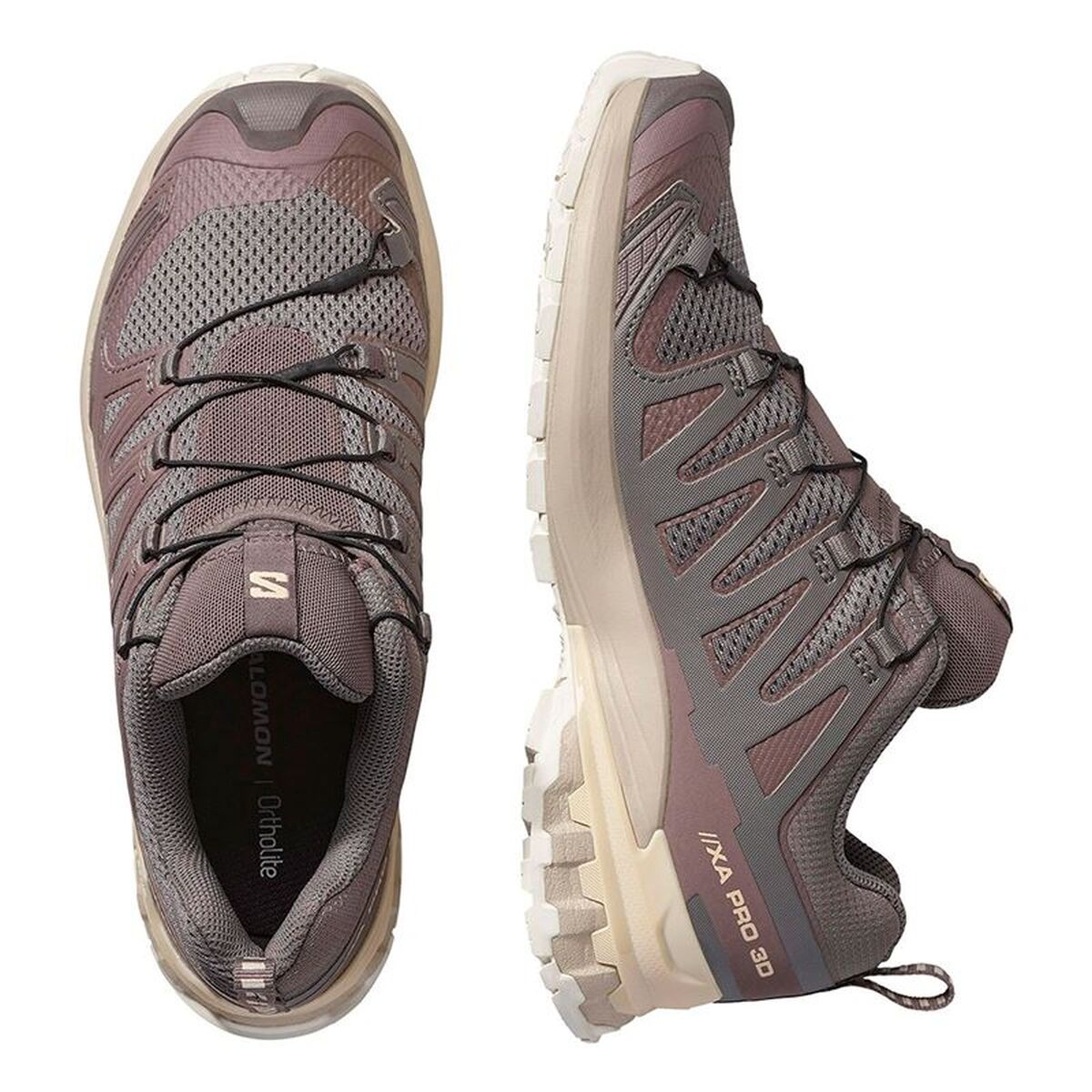 Trail running shoes for women Salomon Xa Pro 3D V9 Light brown