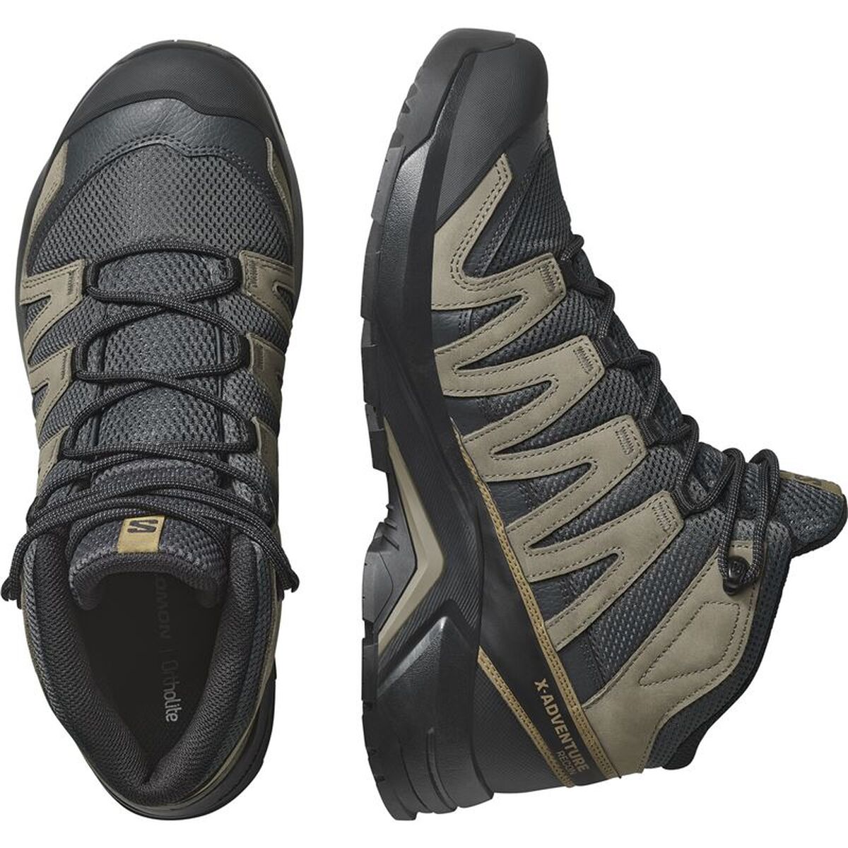 Walking Shoes for Men Salomon X-Adventure Recon Mid Black