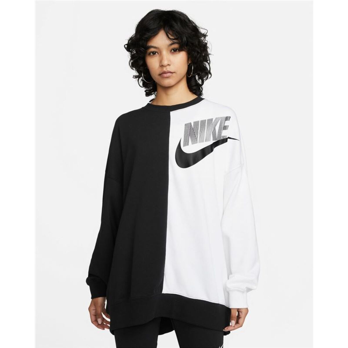 Womens Sweatshirt without Hood Nike Sportswear Black